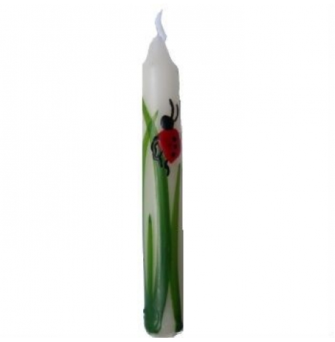 nic toys - ladybird candle, 10cm
